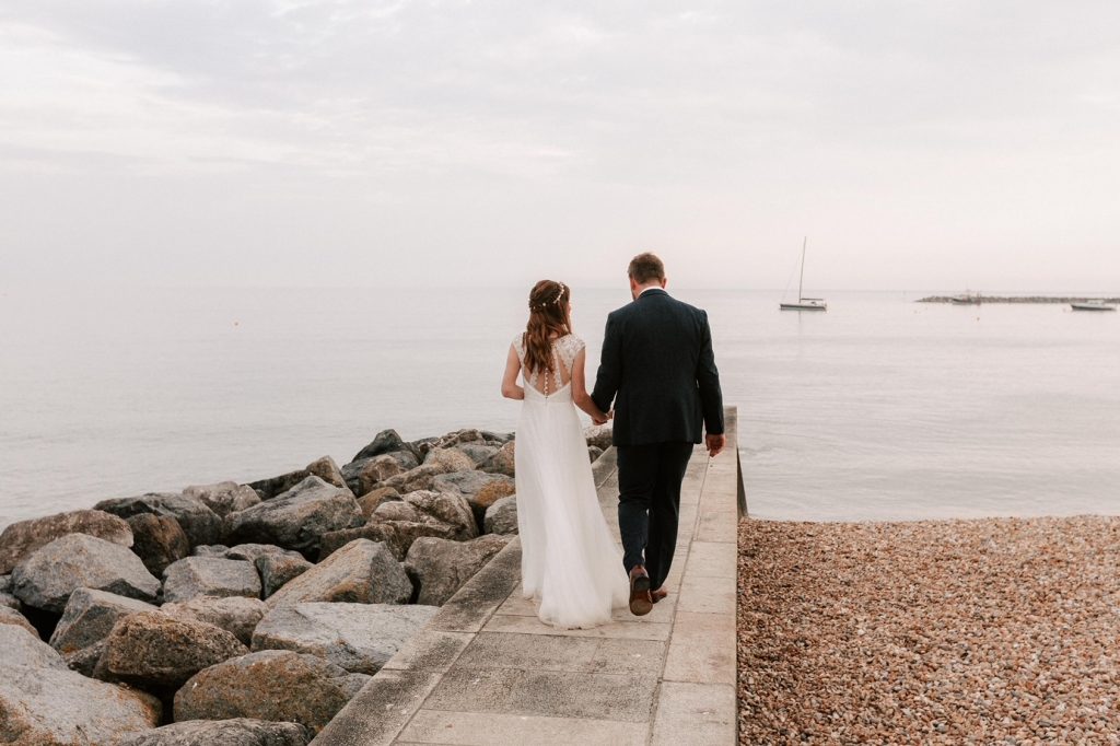 Wedding by the sea in Lyme Regis (South West of England)
